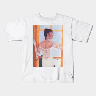 Lady in White Kids T-Shirt